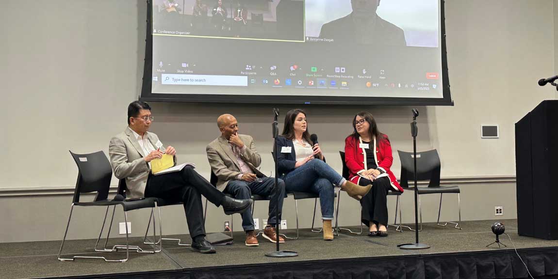 Danielle Dunn, Sustainability Coordinator, was a panelist at the JSOM Sustainability as a Solution to Global Challenges Conference and discussed what sustainability looks like at UT Dallas and in higher education.