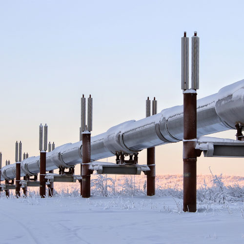 An oil pipeline.