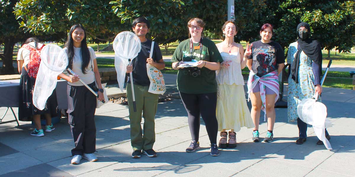 Getting ready to study butterflies.