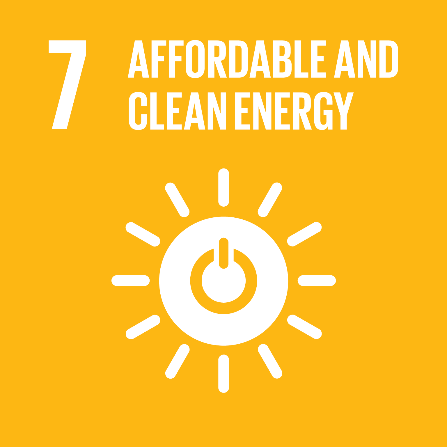 Goal 7: Affordable and Clean Energy - Ensure access to affordable, reliable, sustainable and modern energy for all
